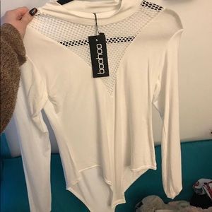 White long sleeve bodysuit